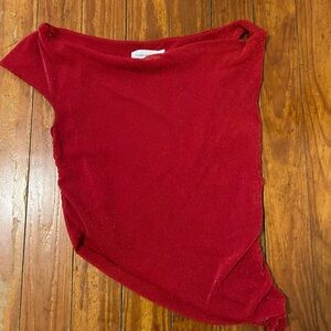 Red Asymmetrical Top